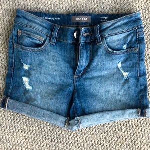 Girls DL1961 Cuffed Piper Denim shorts - Size 10